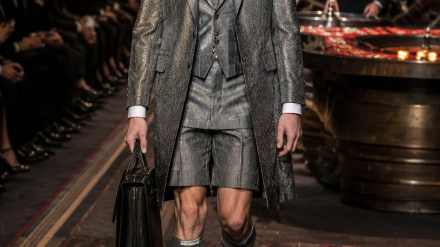 Highlights from the Thom Browne Spring 2027 Menswear Showcase